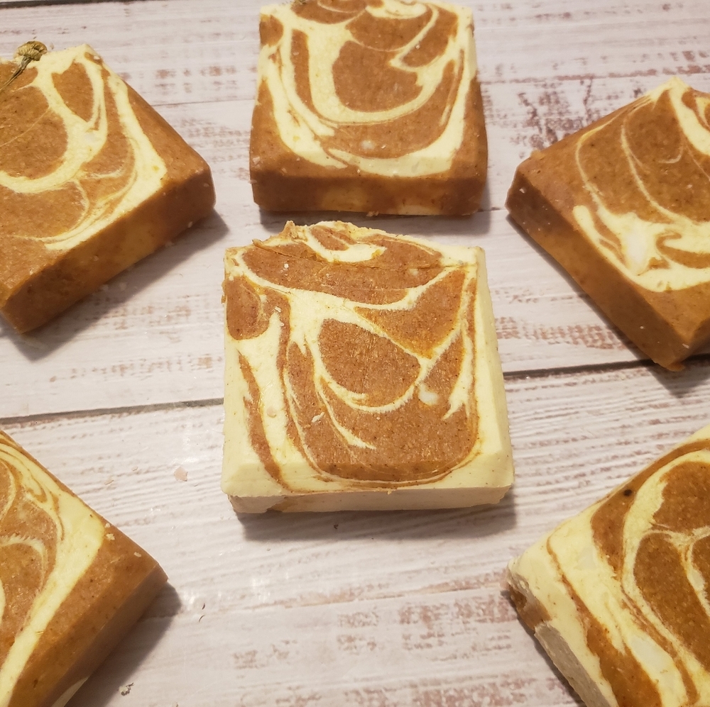 Natural Turmeric Ginger Honey Soap Bar 2 bars